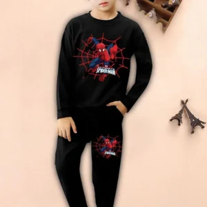 FastColors Boys Casual T-shirt Track Pants (80003-BLACK)