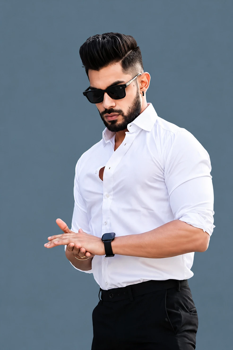 youth first Men Regular Fit Solid Spread Collar Casual Shirt - Image 3