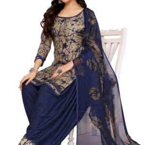 Priyashi Unstitched Crepe Salwar Suit Material Printed