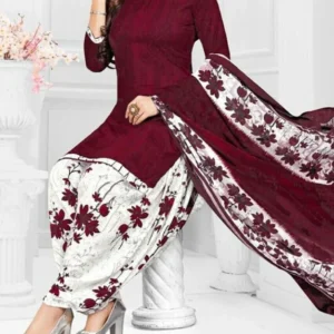 Sebastian Unstitched Crepe Salwar Suit Material Printed