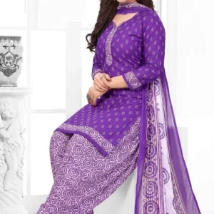 Priyashi Unstitched Crepe Salwar Suit Material Printed